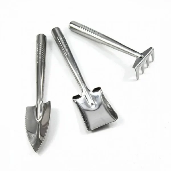 Bộ 3 dụng cụ làm vườn Inox Dụng cụ làm đất