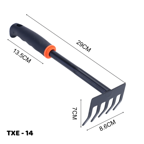 Cào thép làm vườn cán nhựa TXE-14 Dụng cụ làm đất