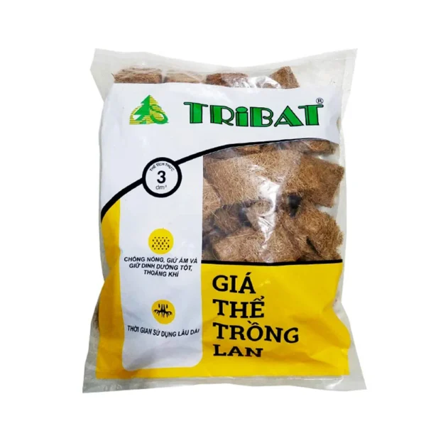 Giá thể xơ dừa trồng lan Tribat – Túi 3dm3 Dụng cụ ươm cây