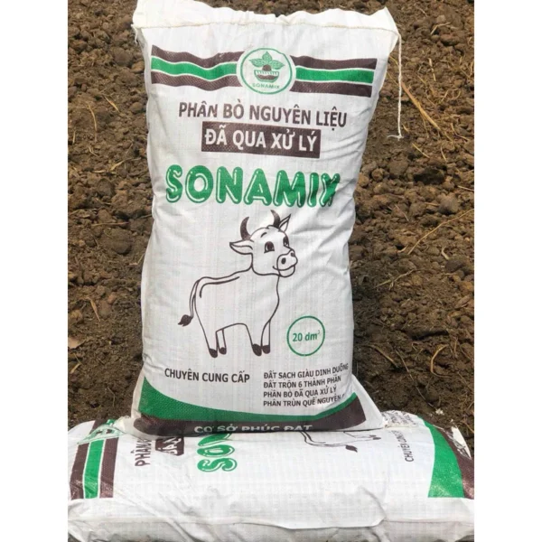 Phân bò đã qua xử lý Sonamix 20dm3/ 5kg Dụng cụ ươm cây
