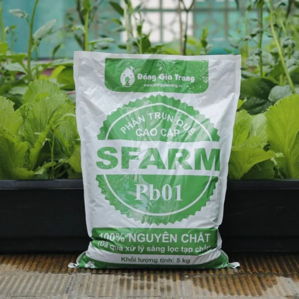 Phân trùn quế cao cấp SFARM PB01 (Đã qua xử lý) -2kg,5kg,10kg,25kg,40kg Dụng cụ ươm cây