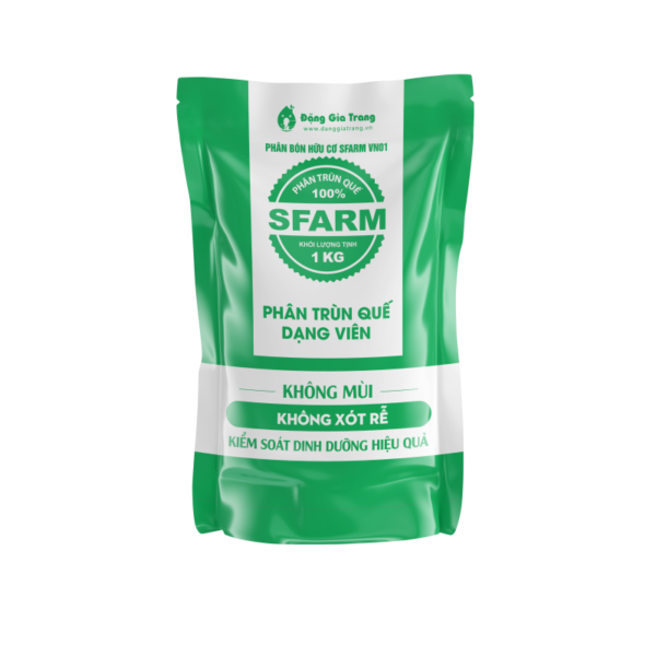 Phân trùn quế SFARM viên nén cho mọi loại cây trồng và hoa kiểng Cây cỏ