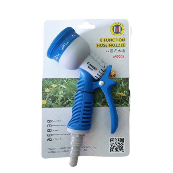 Vòi phun tưới cây đa năng C-Mart 8 kiểu tia M002 Thiết bị tưới