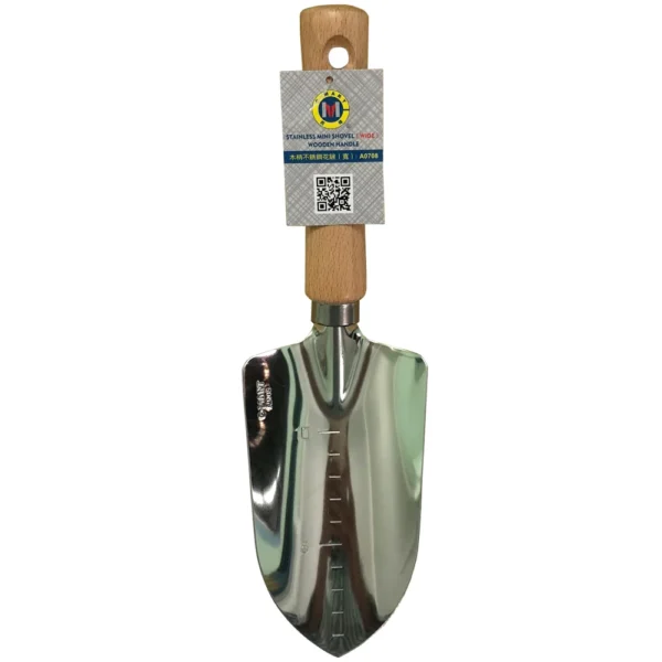 Xẻng làm vườn cán gỗ C-Mart A0708 Dụng cụ làm đất